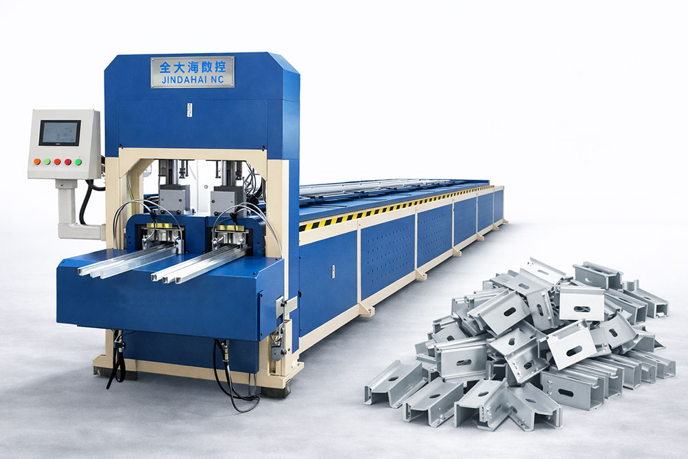 aluminum profile punching and cutting machine for solar mounting components
