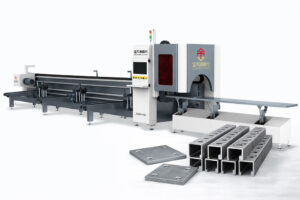 laser tube cutting machine for curtain wall steel components