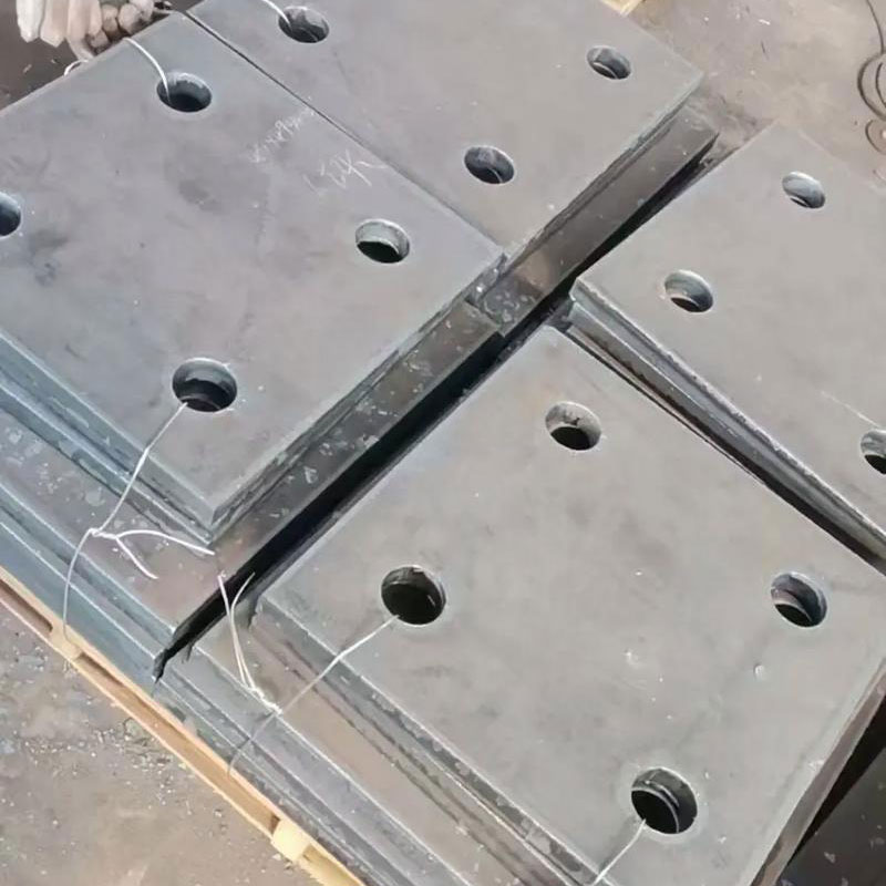 cut channel steel and embedded plates for curtain wall system