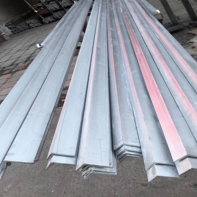 angle iron components with punched holes and angle cuts for ship structures