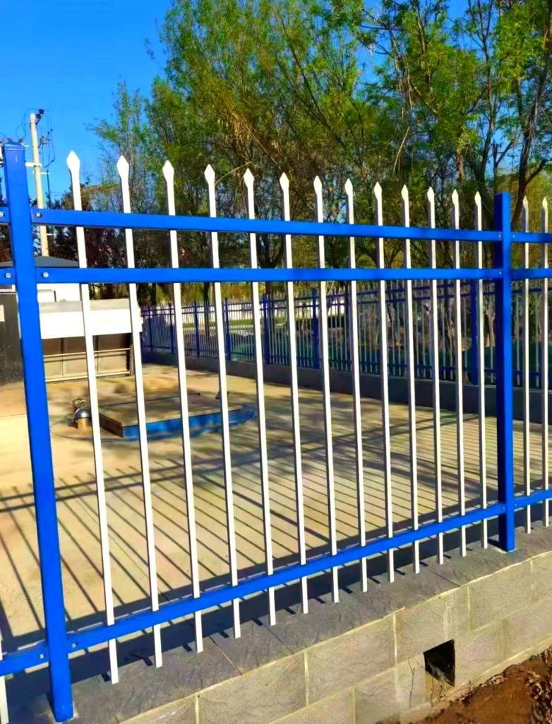 square tube fence components with laser cut holes and precise lengths