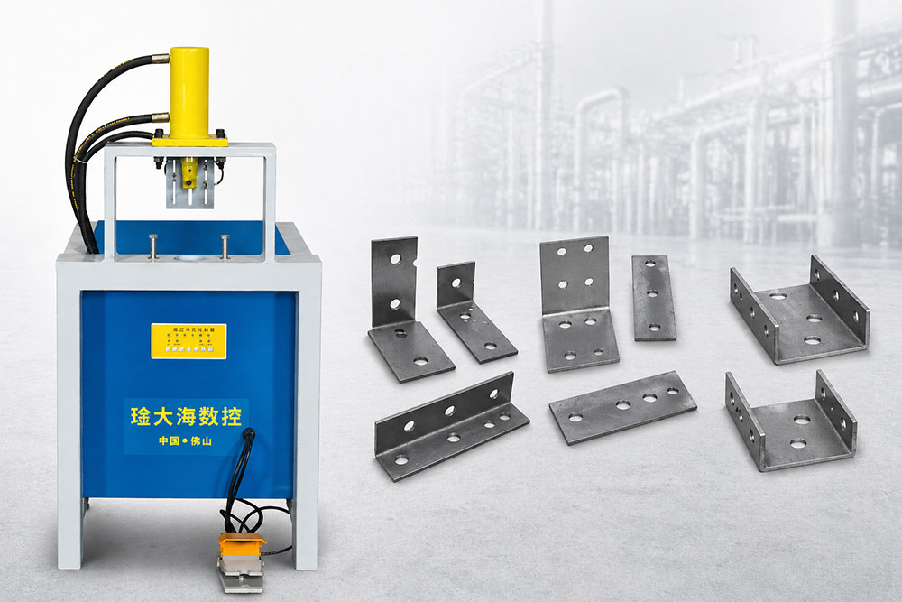 hydraulic cutting machine for angle steel and channel steel connectors