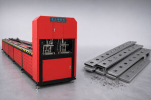 CNC punching machine in modern metal fabrication workshop