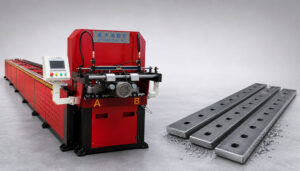 CNC punching machine in modern metal fabrication workshop