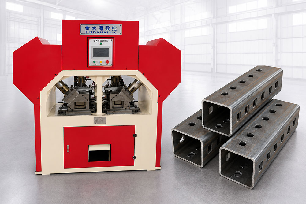 cnc square tube punching machine for construction formwork frame