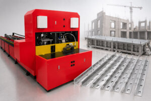 CNC aluminum punching and cutting machine for prefabricated construction mold components