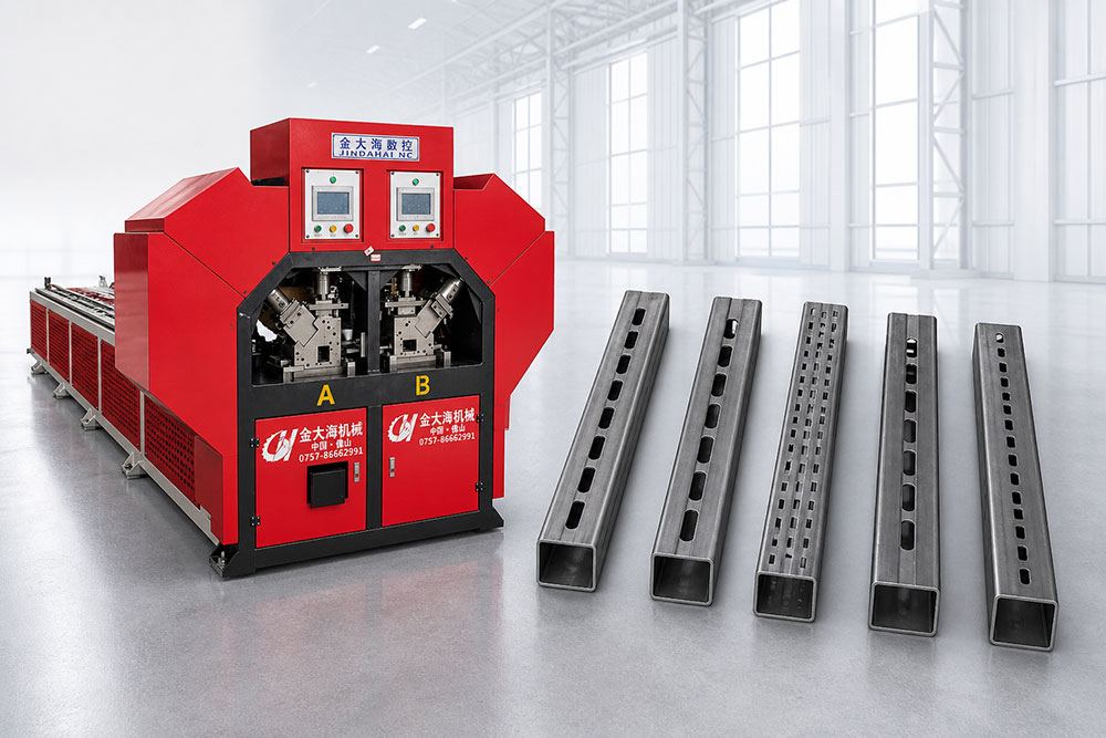 cnc square tube punching machine for construction material production