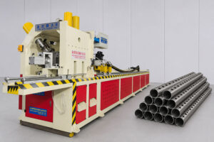 CNC punching machine improving metal fabrication efficiency in a factory
